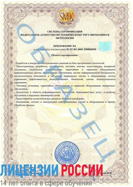 Образец сертификата соответствия (приложение) Инта Сертификат ISO 27001